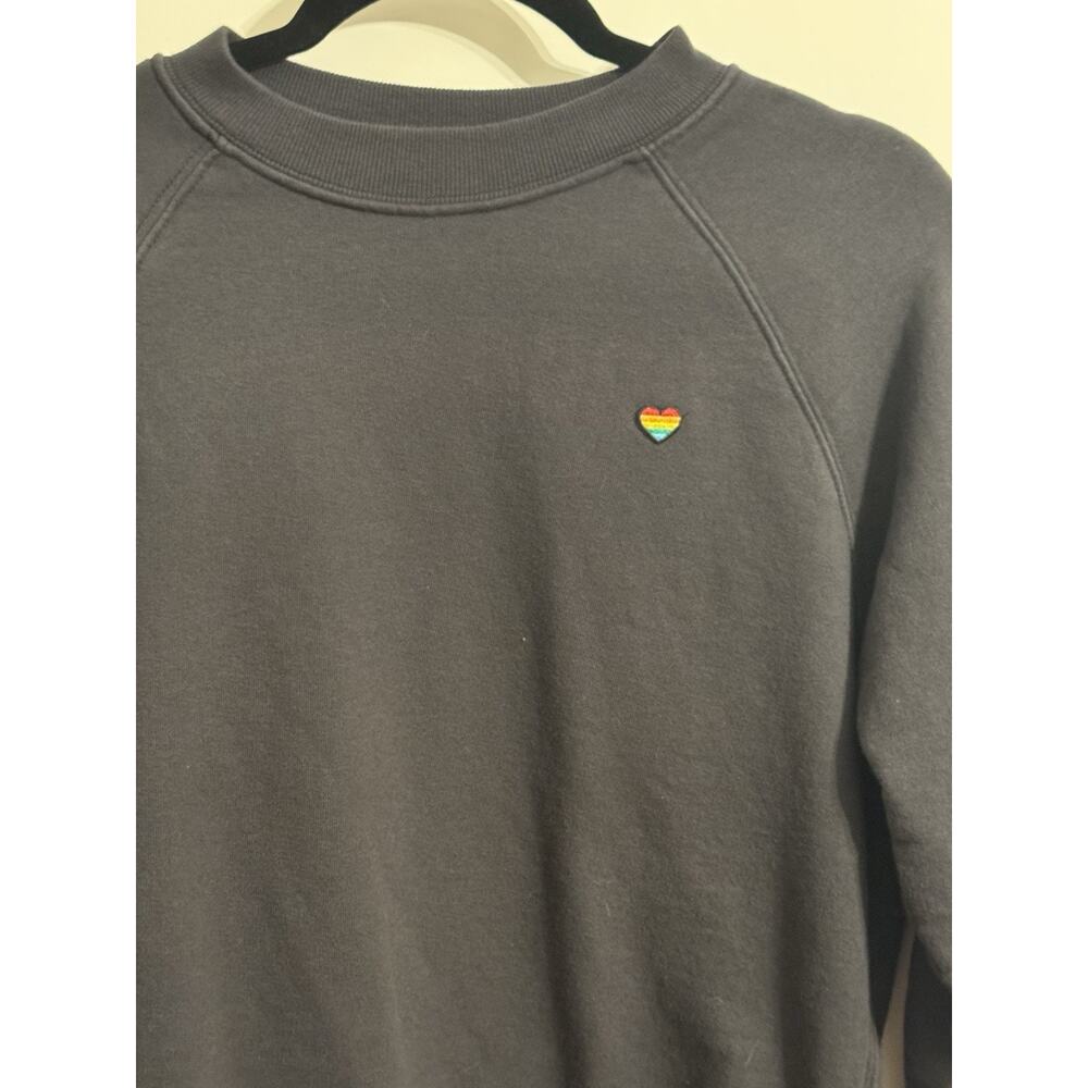 Spiritual Gangster Good Karma Navy Sweatshirt Sz XS Rainbow Heart Street Wear - Picture 2 of 7